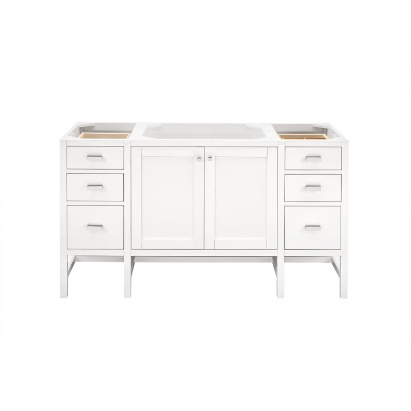 Addison 60'' W Single Bathroom Vanity Base, Glossy White