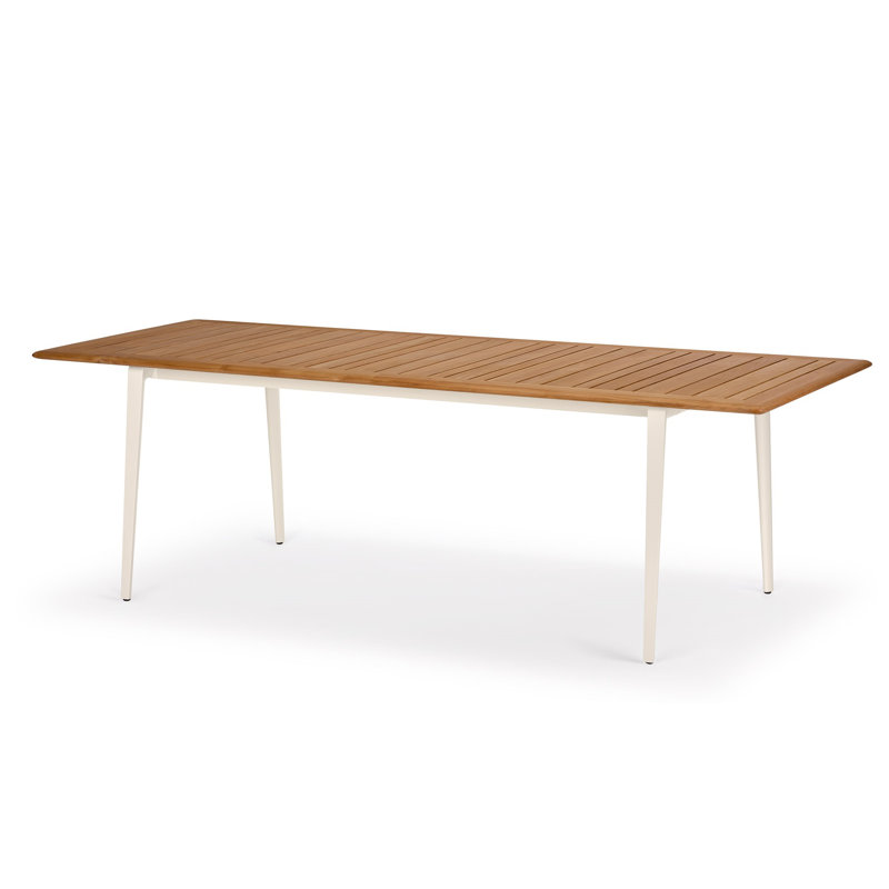 WA Outdoor Teak Dining Table, Brown, 39.25" W x 98.5'' L x 29.25" H, Lipari