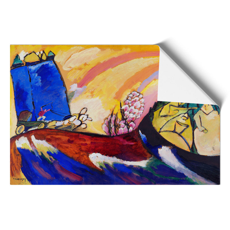 Painting with Troika by Wassily Kandinsky - Frameless Print, 42cm H x 59cm W x 0.1cm D