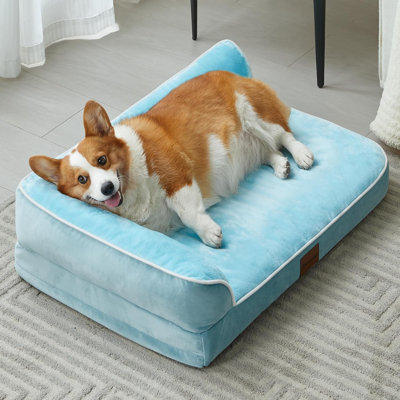 Lit orthopédique pour chien très grand - Grand canapé-lit imperméable pour chien avec housse amovible et lavable, grand lit pour chien avec doublure imperméable et dessous antidérapant, lit pour animal de compagnie pour grands chiens.
