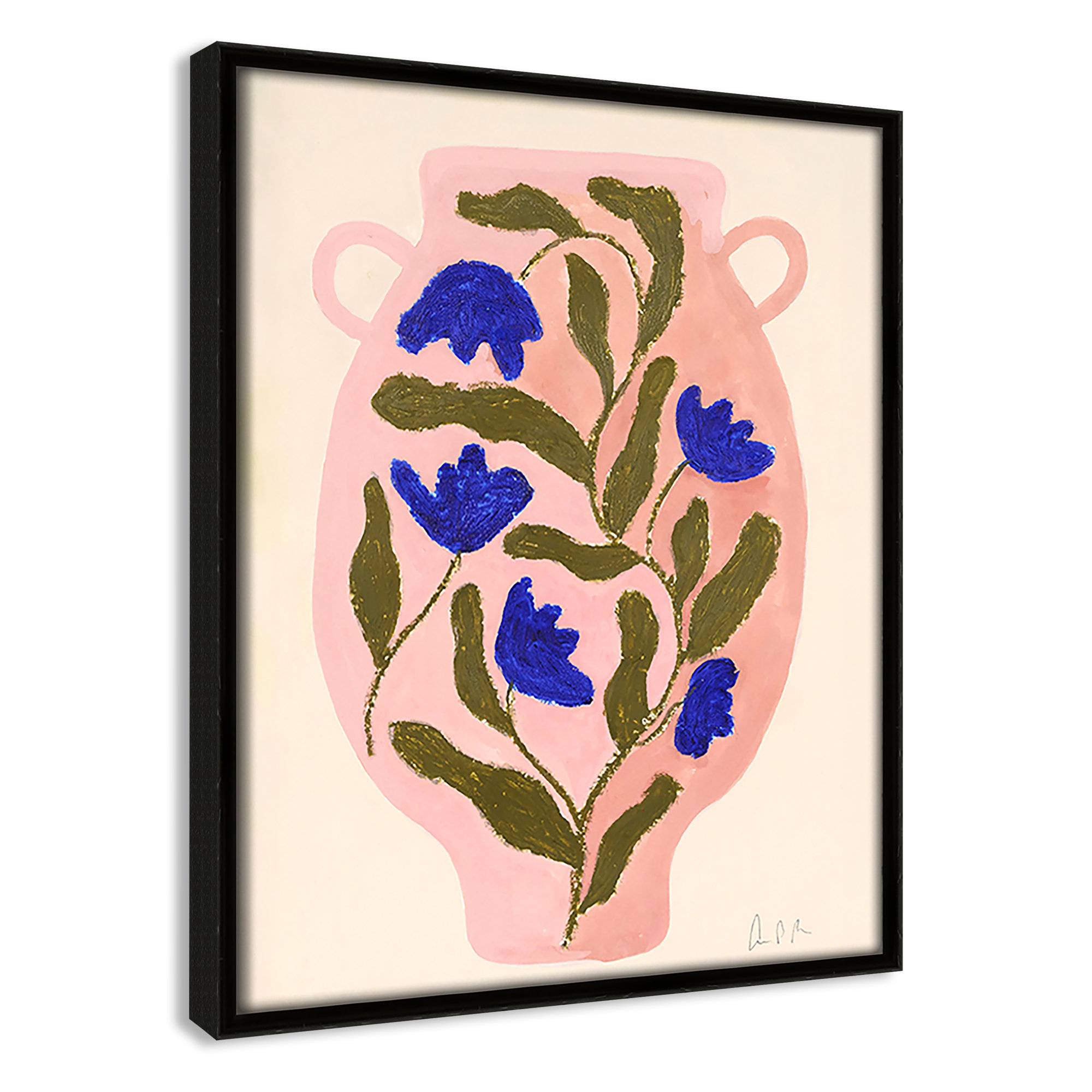 Vase No. 01 Print by Camilla Bergqvist, Espresso, 11.5" H x 9.5" W