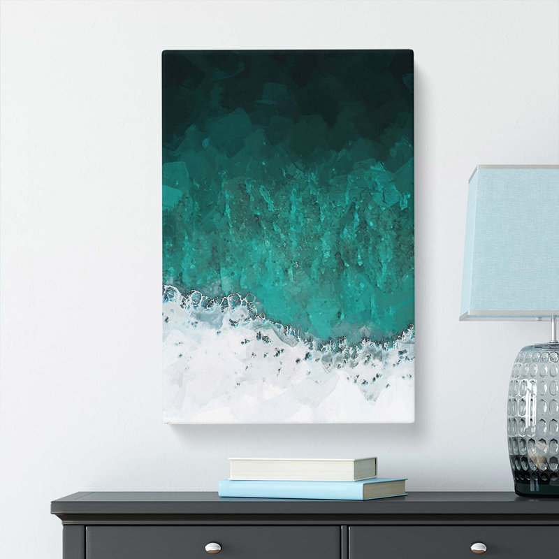 Magic Of The Waves In The Maldives In Abstract - Wrapped Canvas, 50cm H x 35cm W x 3cm D