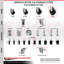 Jeu de roulettes extensibles en caoutchouc souple-92141367