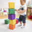ECR4Kids SoftZone Patchwork Toddler Blocks, Foam Cubes, 12-Piece-113354603