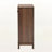 Nera Shoe Storage Cabinet in Walnut Brown Finish, 34.34'' H X 23.34'' W X 12.87'' D
