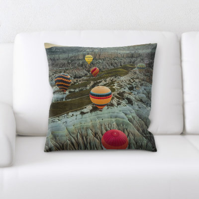 Laughlin Hot Air Balloon Square Pillow Cover & Insert