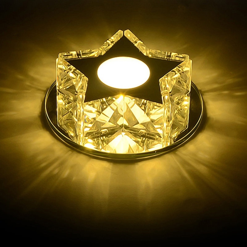 Acantha Crystal LED Flush Mount, 3800