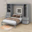 Grand lit escamotable avec tiroirs et tablettes-1281599921