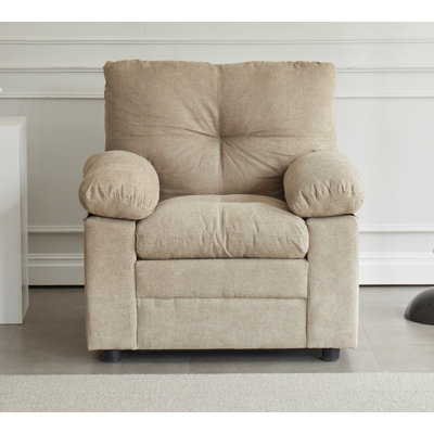 Chaise avec accoudoirs rembourrés 38,3 po