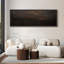 «Paint Strokes Effect», paysage abstrait brun foncé - impression sur toile encadrée surdimensionnée-111653001-111653003