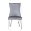 Chaise de salle à manger en velours