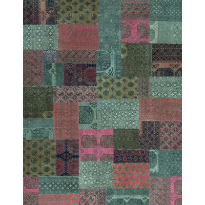 Afghan Wool Patchwork Indoor Rug