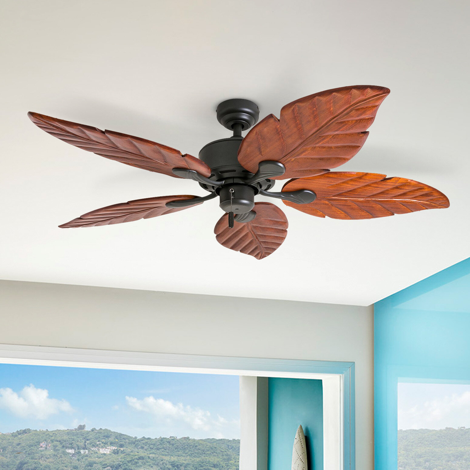 Honeywell Willow View Tropical Ceiling Fan - 52 inch, Bronze