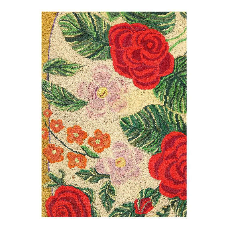 American Antique Hooked Rug 2'11'' X 4'7''