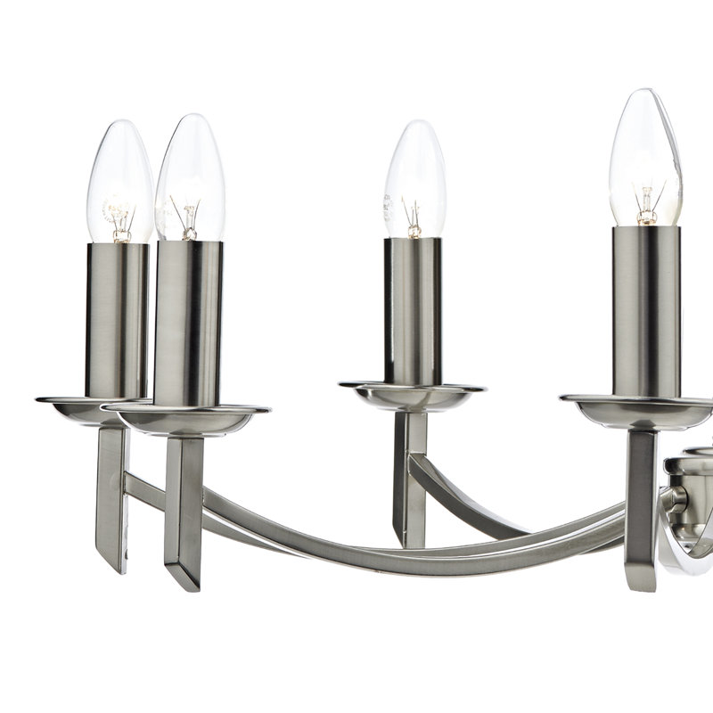 Amplas 8 - Light Candle Style Chandelier