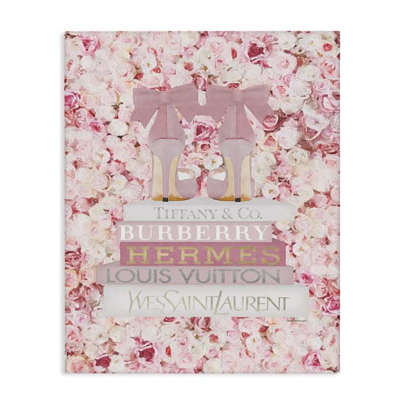 Reproduction d'art graphique sur toile, "Pink Fashion Heal", H 40 po x l 30 po