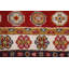 Tapis rouge Kazak en laine rouge noué à la main 4 x 6
