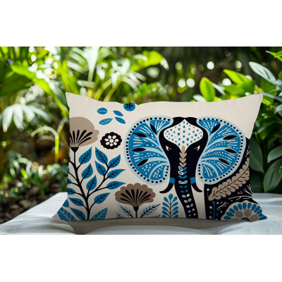 Coussin lombaire réversible intérieur / extérieur Issa Elephant