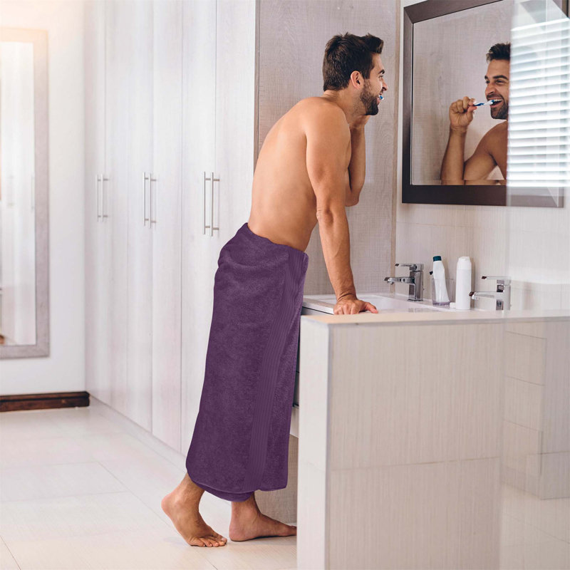 100% Cotton Bath Sheet, Purple
