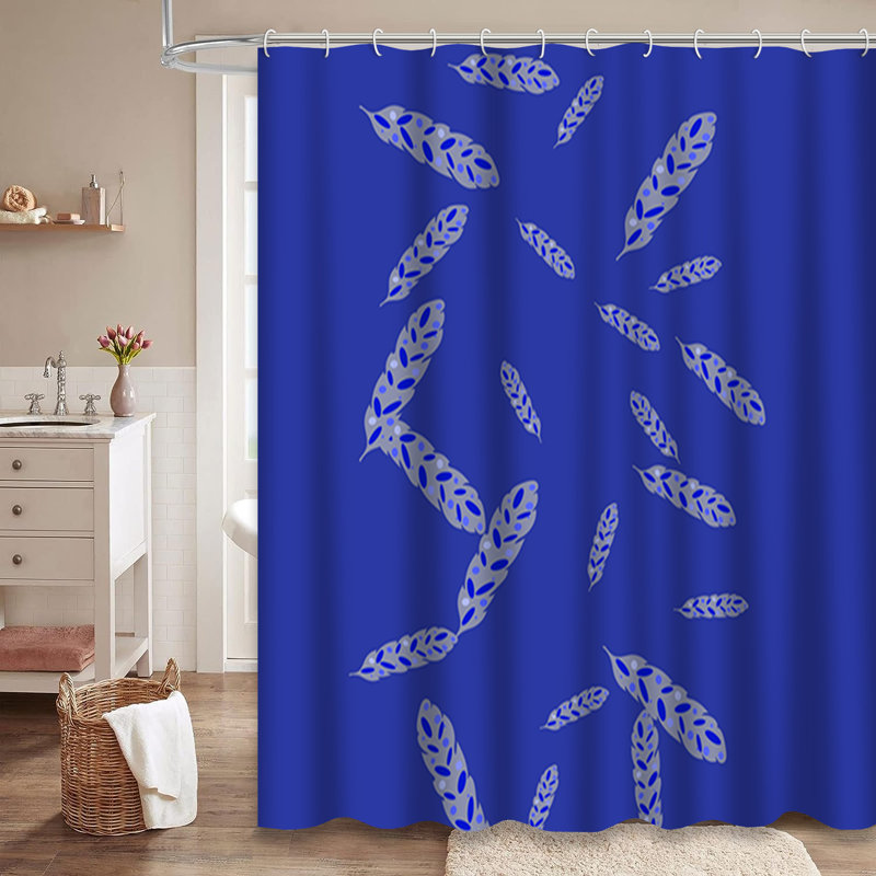 Rideau de douche mauve avec 12 crochets, L 72 po x l 84 po