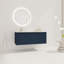 Meuble-lavabo flottant avec lavabo en résine en forme de goutte