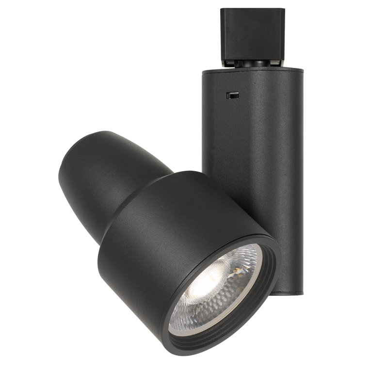 Projecteur sur rail DEL intégré Cal Lighting 40 W, orientable, flux lumineux de 2 270 à 2 750 lumens, température de couleur de 2 700 K à 4 000 K, dimmable, dimensions : 18,4 cm (H) x 12,4 cm (L)