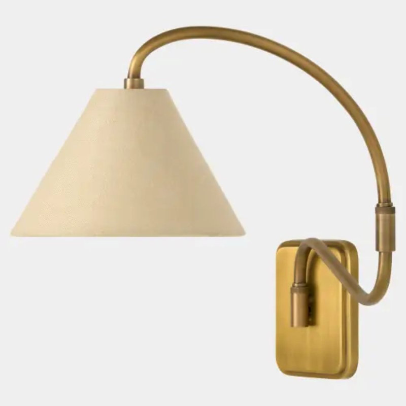 Swerve 1 - Light Sconce, Beige, Antiqued
