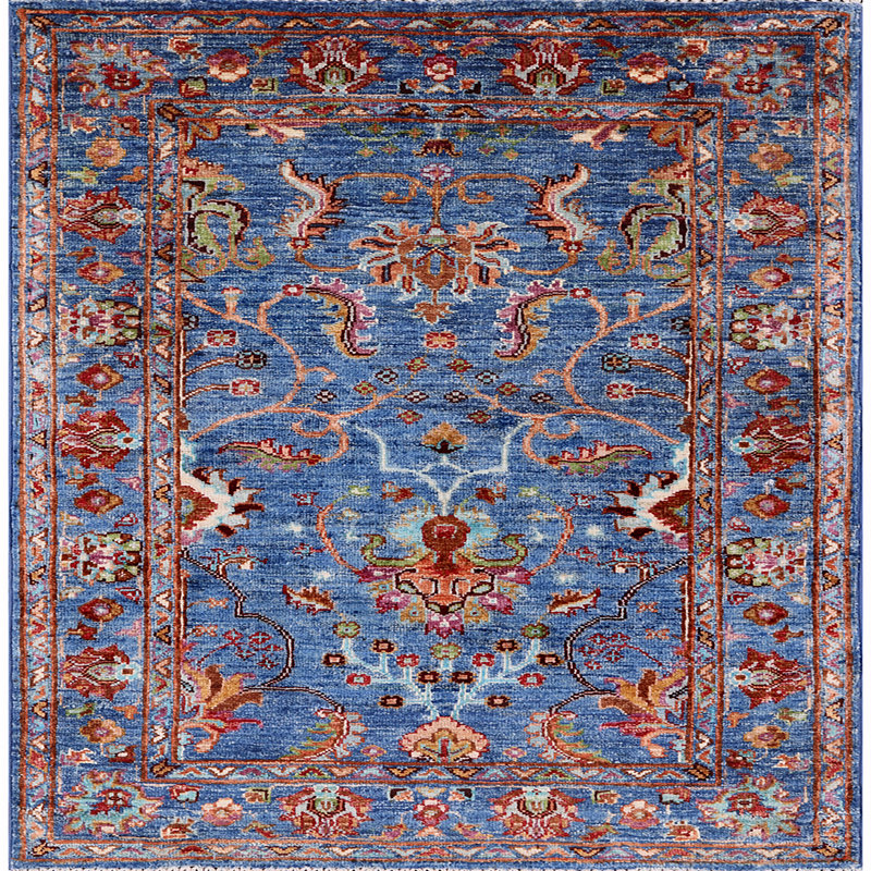 Garrin Oriental Indoor Rug, Square 4'