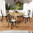 Outdoor Chair Cushions Set of 4 with Machine Washable Cover, Thick Round Seat Cushions for Patio Furniture with Ties, Chair Pads for Dining Chairs Bistro Chairs, 15" x 15" x 3"-14420032