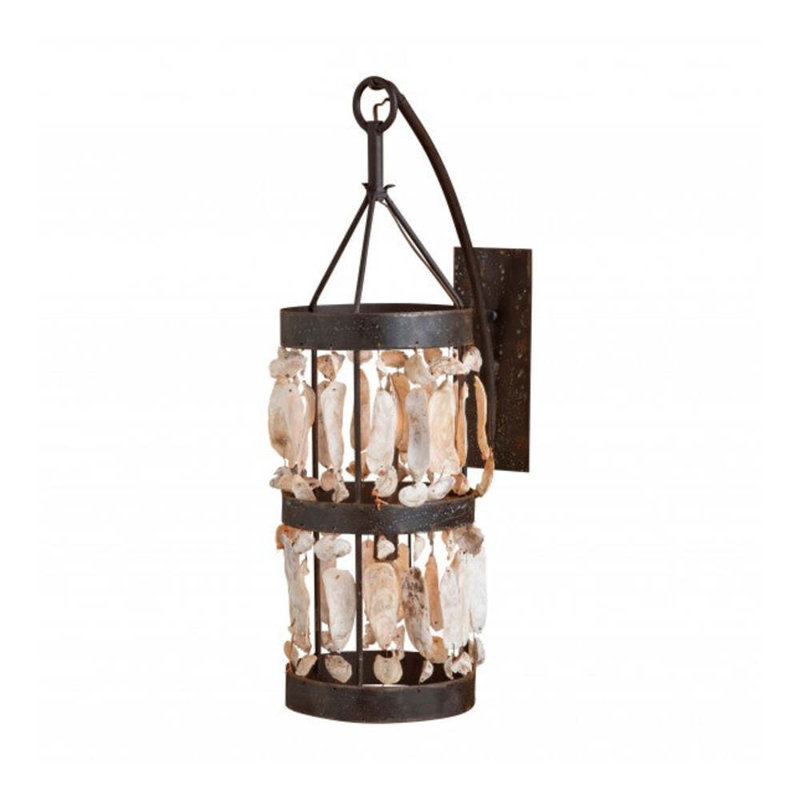 Oyster Shell 2 - Light Armed Sconce