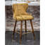 Ensemble de tabouret de comptoir élégant et confortable avec dossier capitonné et garniture cloutée, parfait pour toute cuisine ou bar.