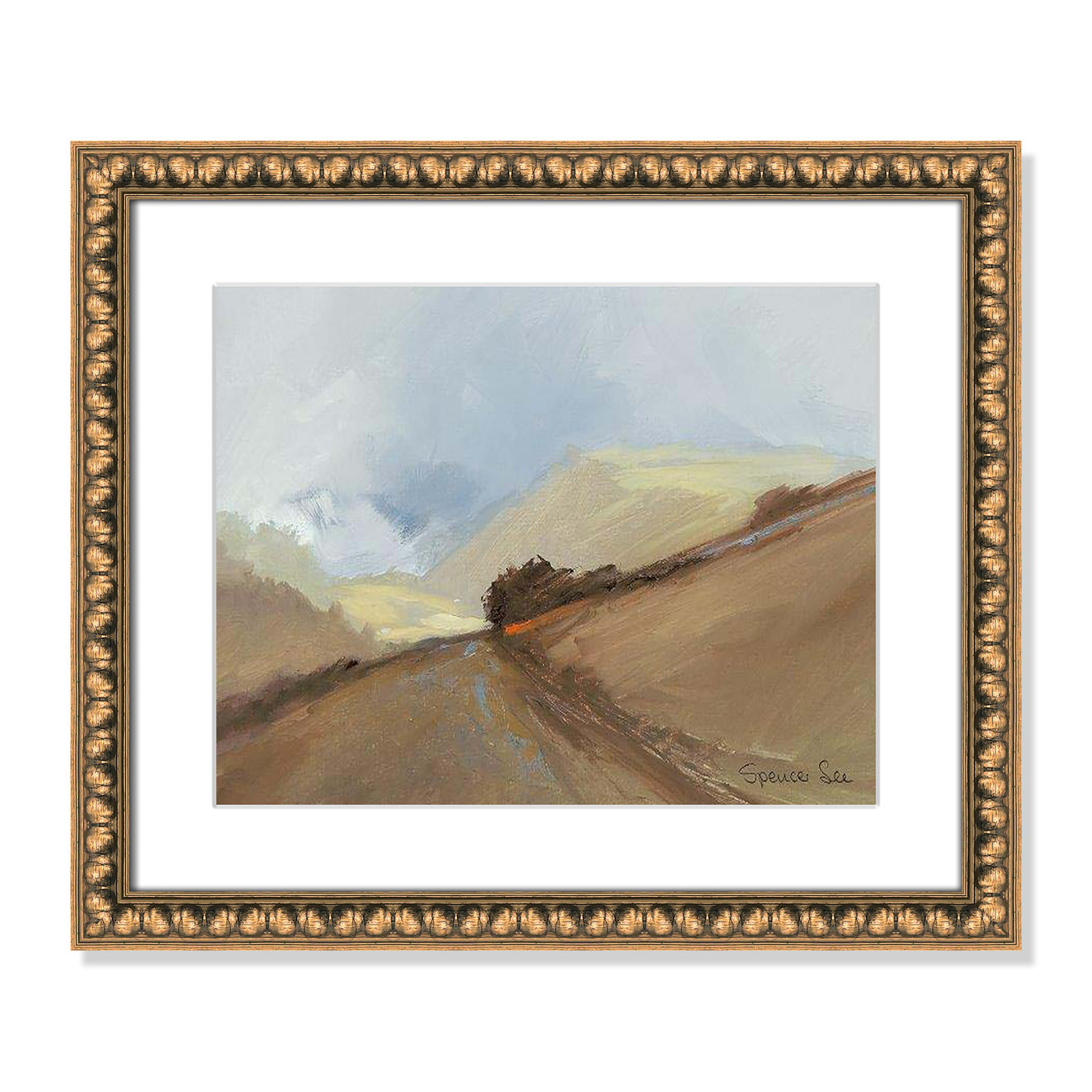 Heaven And Earth II by Spencer Lee, Gold Framed, 17" H x 20" W x 0.75" D