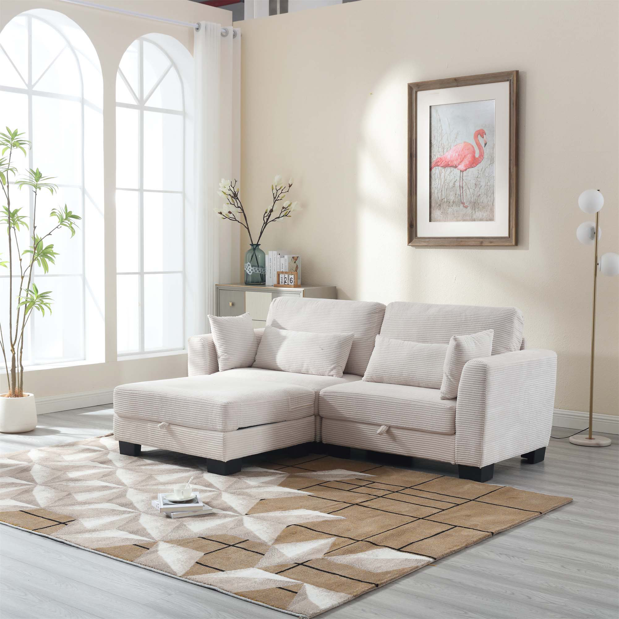 Latitude Run® Modular Sectional Sofa L Shaped Modular Couch With ...