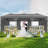 10x30 Pop Up Canopy Tent for Parties with 5 Sidewalls| Push Center Lock & Air Vent| Waterproof & UPF50+ |Gazebo Outdoor Tent for Party,Wedding,BBQ with 4 Sandbags, 8 Stakes & 16 Ropes-113849929