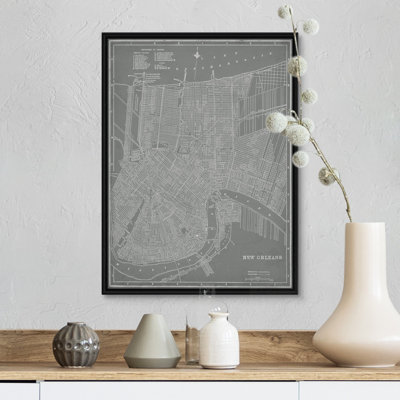 « City Map of New Orleans » par vision studio-impression d’art graphique