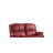 Red Synthetic Leather Motion Loveseat
