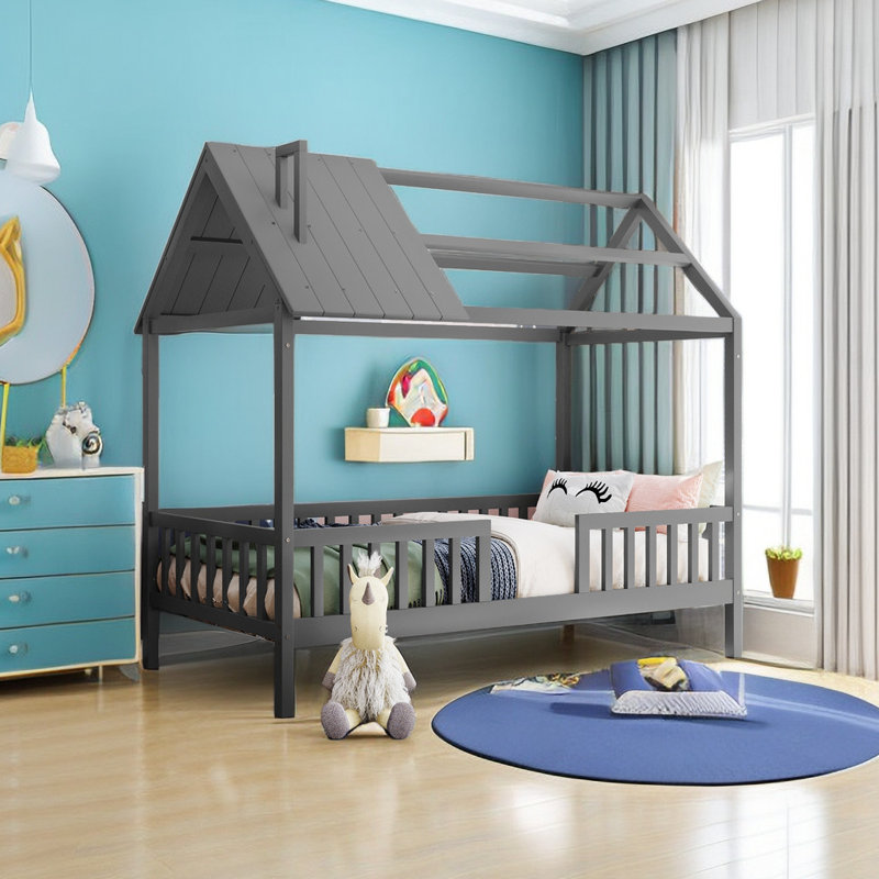 Lit simple Hoch, Gris