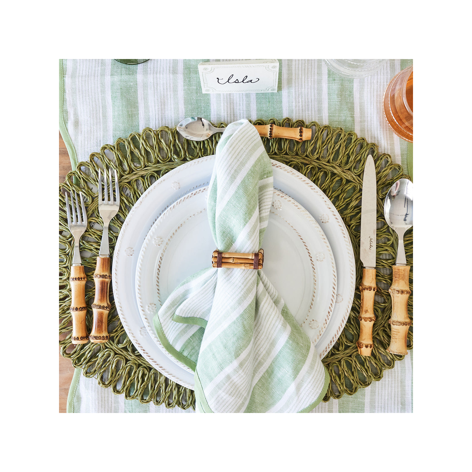 Juliska Berry & Thread Melamine Dinner Plate, Whitewash