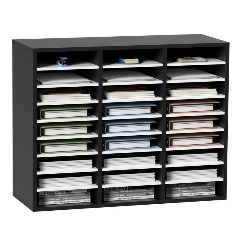 Rangement à 27 compartiments, H 34,96 po x l 15,28 po x P 8,74 po, Noir