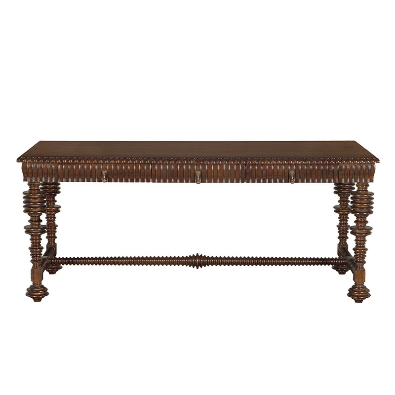 Portuguese Writing Desk, 31" H x 72" W x 32" D