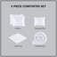 Ensembles de literie de luxe très grand, broderie en satin de coton, style hôtel moderne pour le confort de la maison