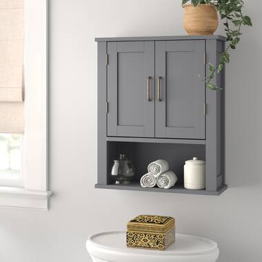 Amare Bathroom Wall Cabinet - Dove Gray  Beautiful bathroom furniture for  every home - Wyndham Collection