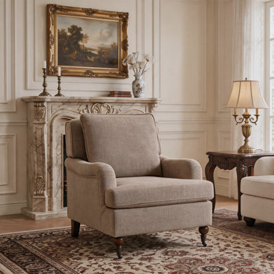 Chaise d'appoint Mid-Century avec coussins