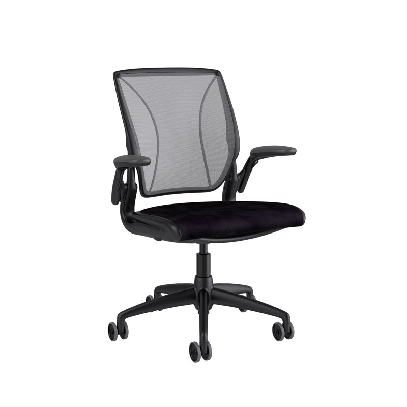 Mesh Task Chair, Pinstripe/Cadmium Yellow, Dash/Platinum, Black