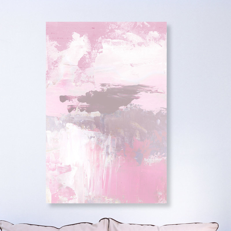 " Oleaje In Raspberry ", 36" H x 24" W