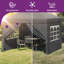 2.5 X 2.5m Waterproof Gazebo Folding Gazebo With Side Panels, Height Adjustable, Foldable Pop Up Gazebo-1498651150
