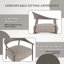 Deux chaises d'appoint avec une table basse pour le salon-1093131590