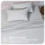 Ensemble de draps en jersey respirant 100% coton jersey | Toutes saisons, gris clair-101033602-101033610