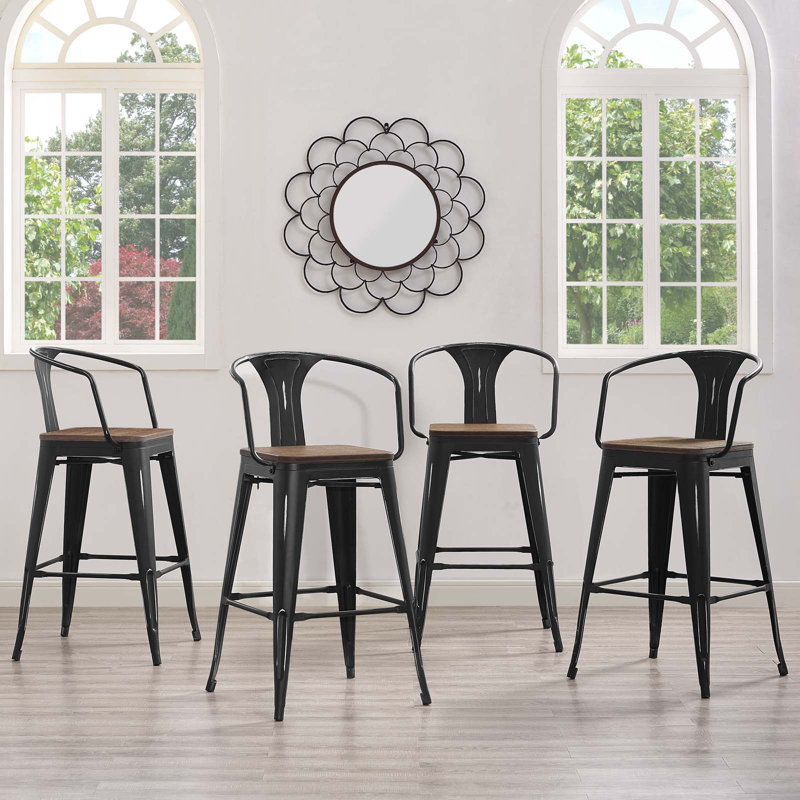 Promenade Bar Stool, Black