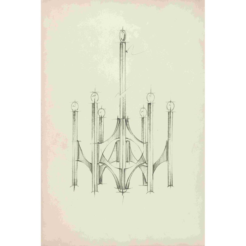 Lustre Mid-Century II, H 18 po x l 12 po